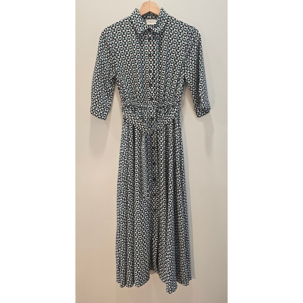 Geometric Patterned Midi Dress